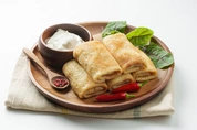 блинчики с ветчиной и сыром